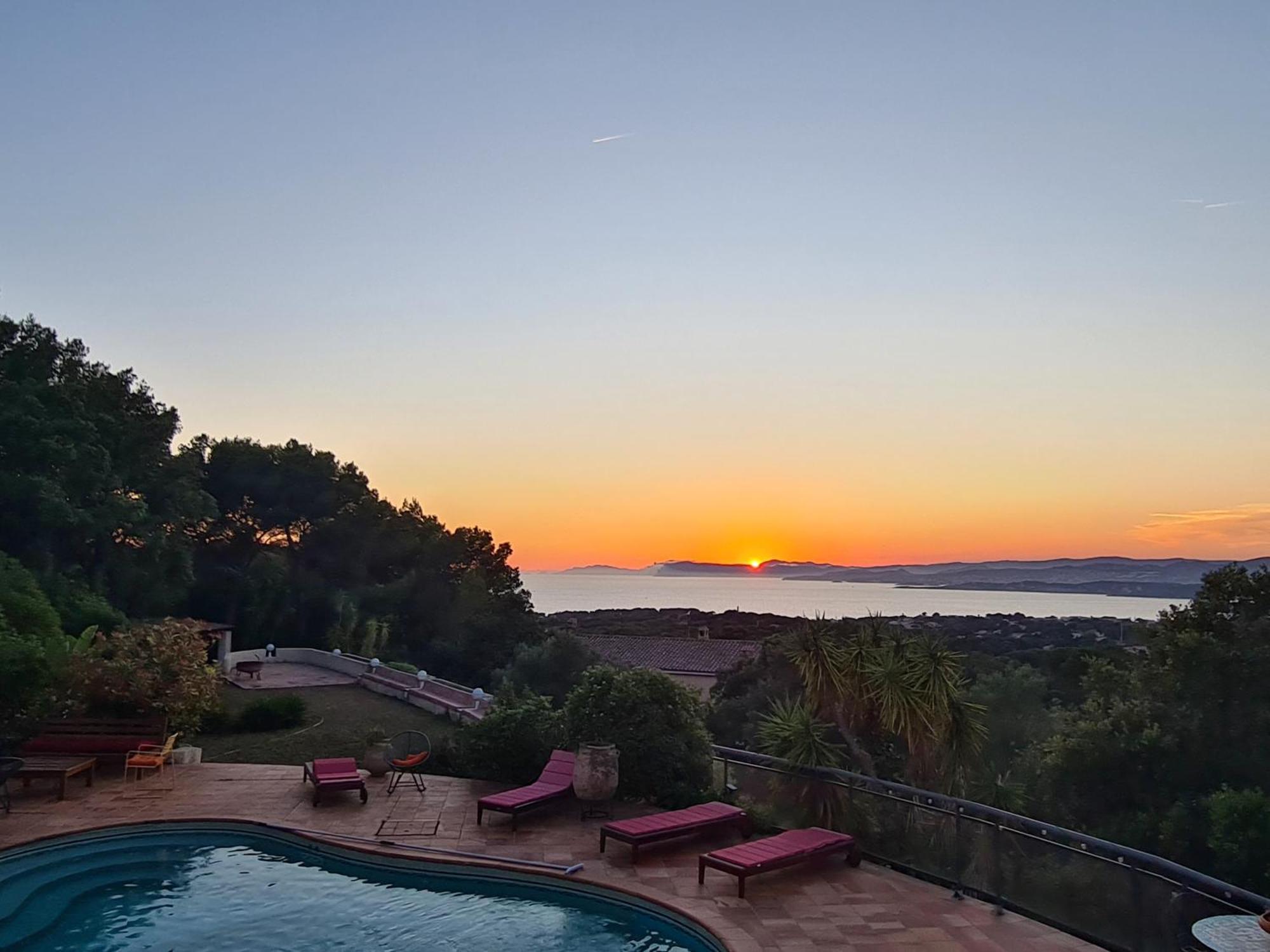 Villa M, Chambres D'Hotes, Vue Mer, Sauna, Piscine A Six-Fours Six-Fours-les-Plages Εξωτερικό φωτογραφία